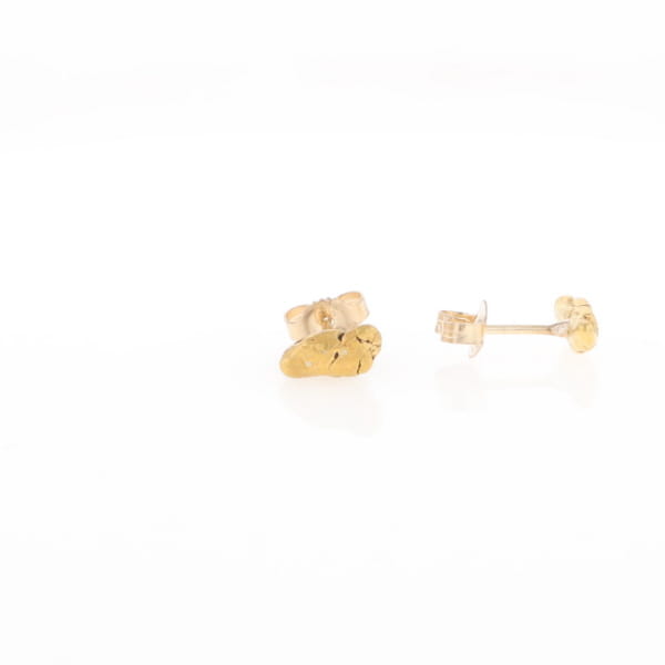 Natural Gold Nugget Stud Earrings