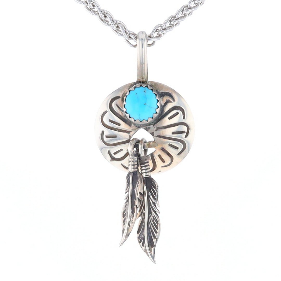 Turquoise Dream Catcher Pendant