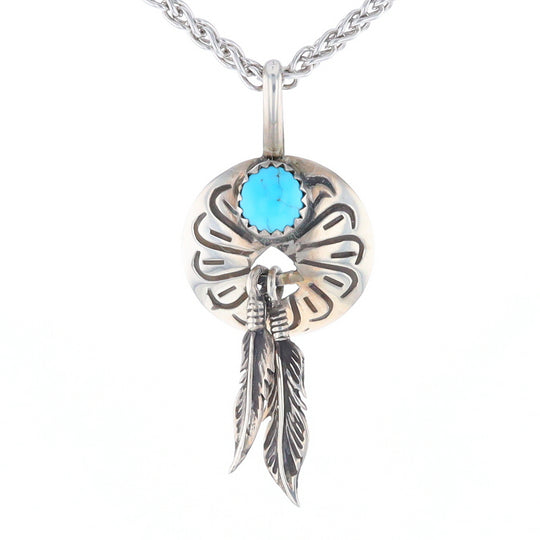 Turquoise Dream Catcher Pendant