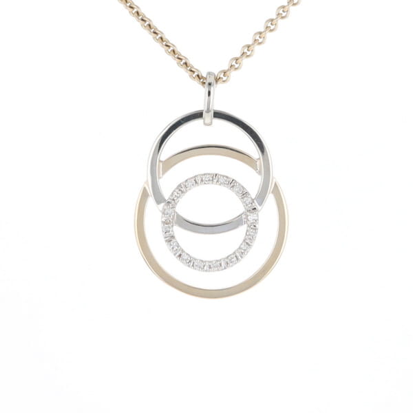 Two-Tone Interlocking Pendant