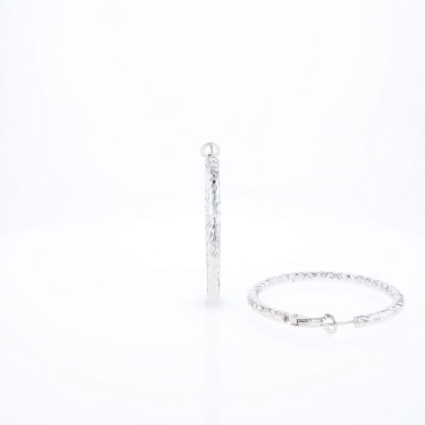 Diamond Cut Hoops