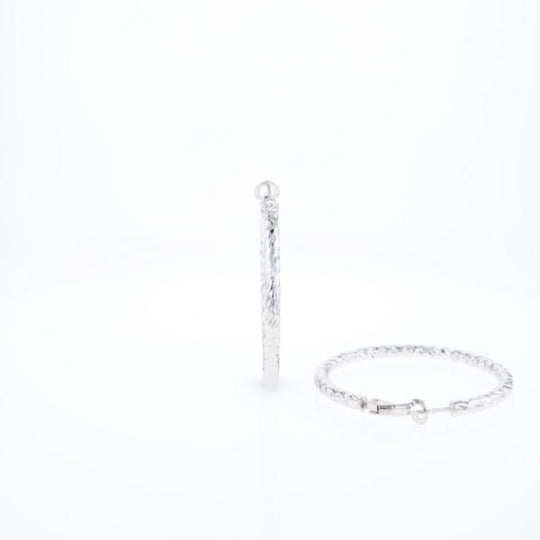 Diamond Cut Hoops