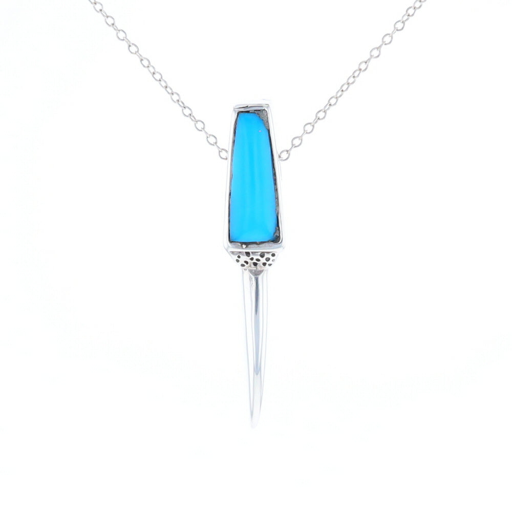 Turquoise Talon Inlaid Pendant