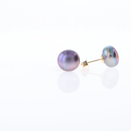 Tahitian Grey Pearl Studs