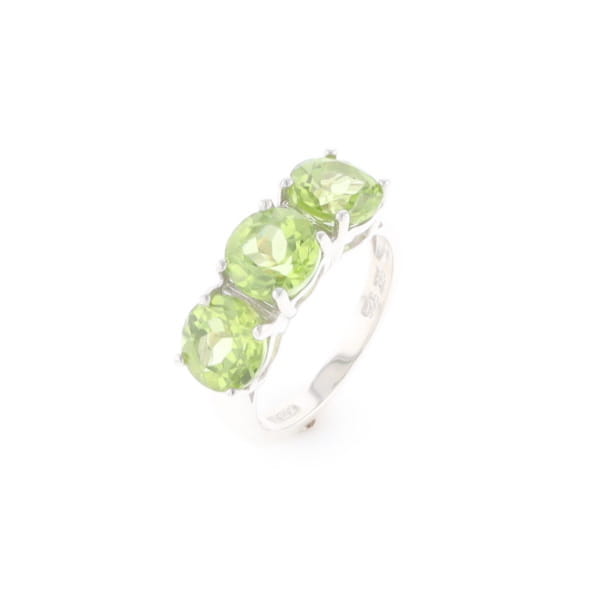 Triple Peridot Ring