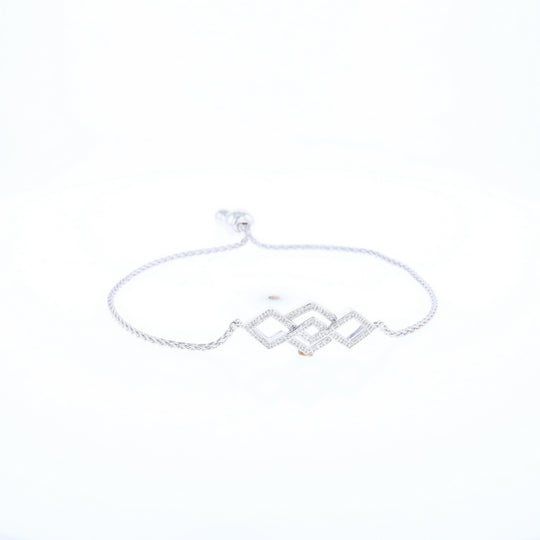 Bypass Diamond Bolo Bracelet