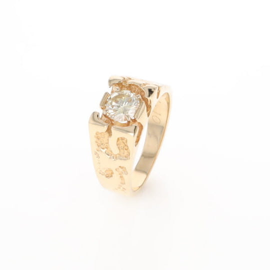Men's Faux Nugget Style Diamond Ring