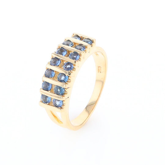 Channel Set Sapphire Ring