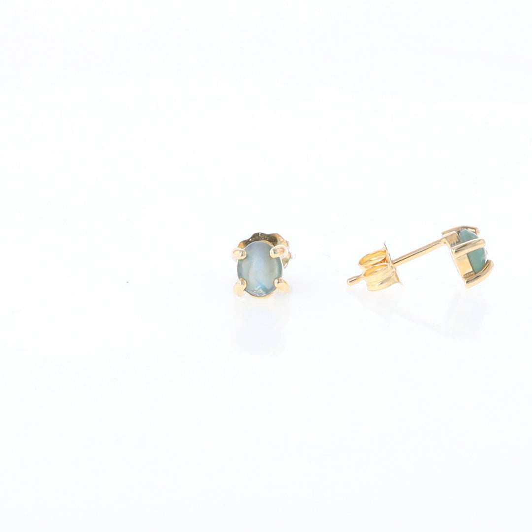 Cat's Eye Alexandrite Studs