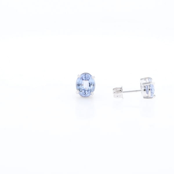 Ceylon Sapphire Stud Earrings