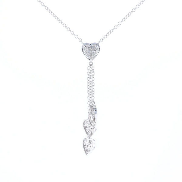 14K Triple Heart Necklace