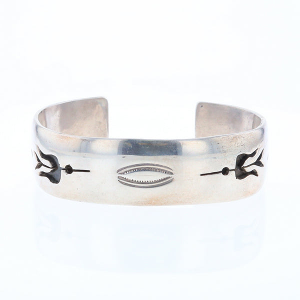 Native Silver Bird Cuff Bracelet