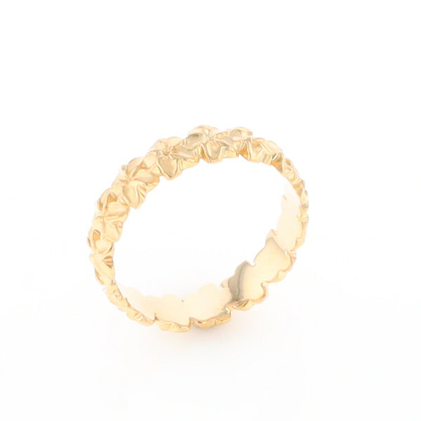 Gold Flower Eternity Ring