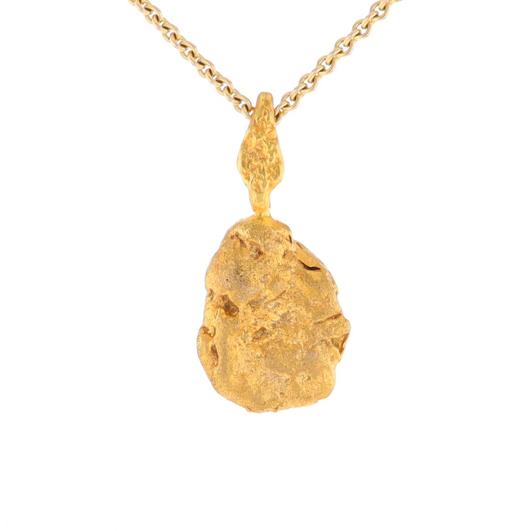 20K Natural Gold Nugget Pendant