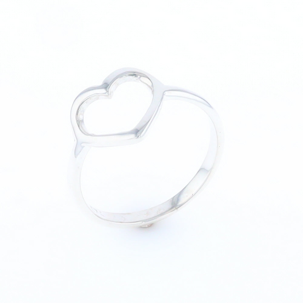 Sterling Silver Open Heart Ring