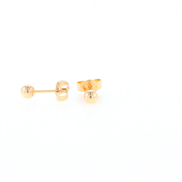 Gold Ball Stud Earrings