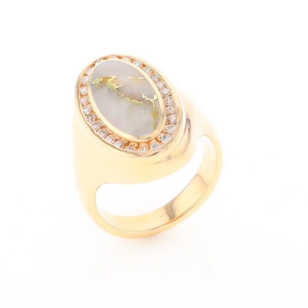 Gold Quartz Ring Lady’s