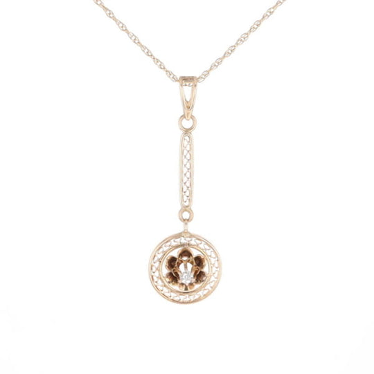 Buttercup Filigree Vintage Pendant