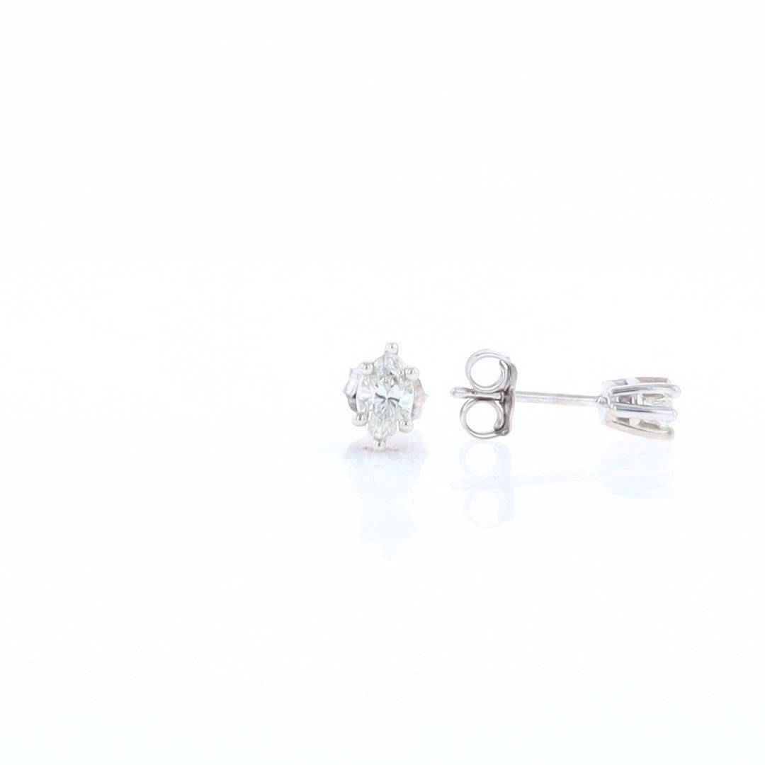 0.51ct Marquise Diamond Studs