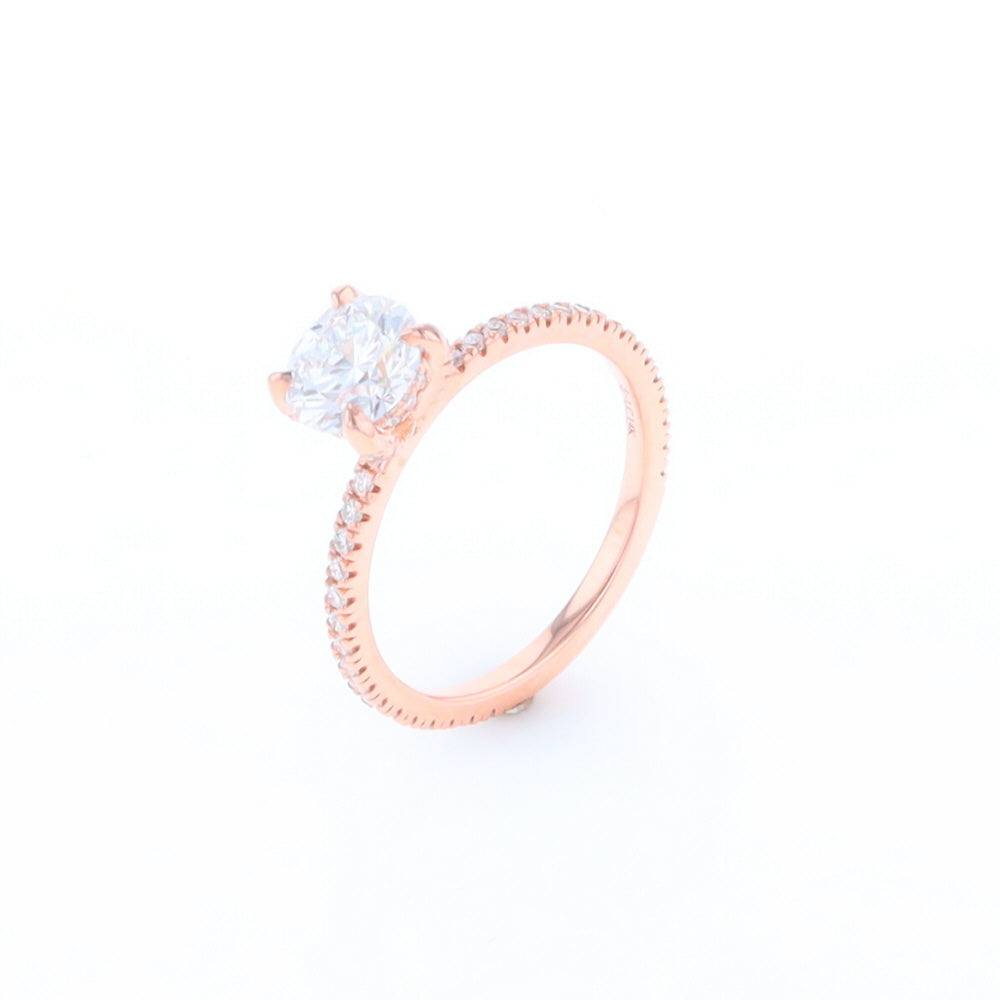 Rose Gold Lab Grown Diamond Engagement Ring