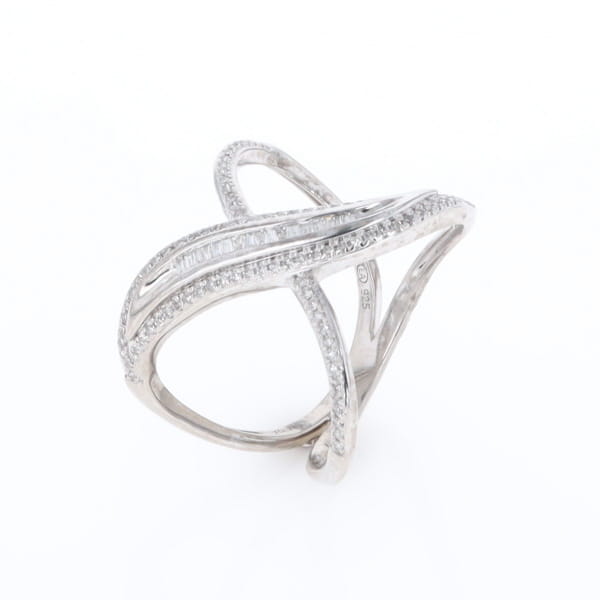 Dramatic Bypass Diamond Ring