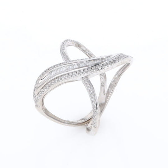 Dramatic Bypass Diamond Ring