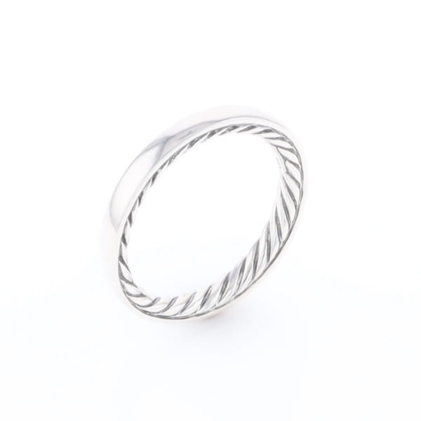 Sterling Silver Rope Decal Band