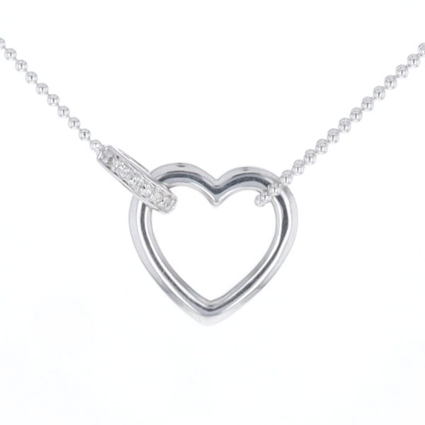 Diamond Clip Heart Necklace