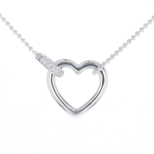 Diamond Clip Heart Necklace