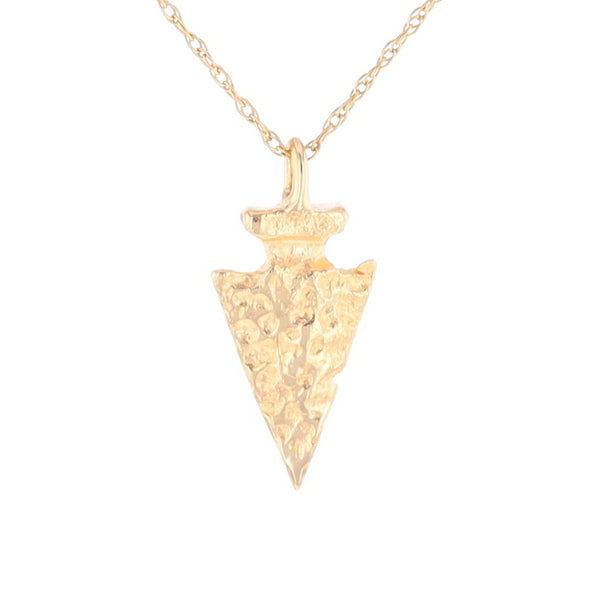 Gold Arrowhead Pendant