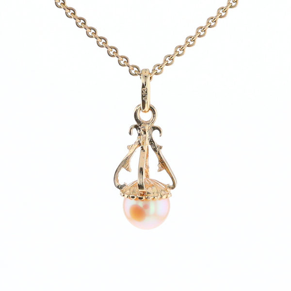 Swirl Chandelier Pearl Pendant