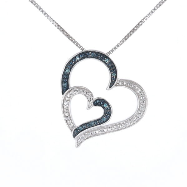 Double Heart Diamond Necklace