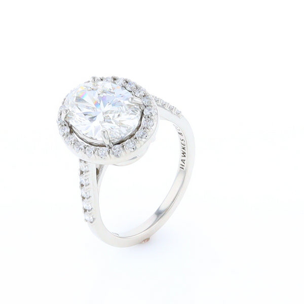 Diamond Halo Engagement Ring