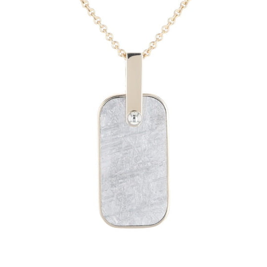 Meteorite Reversible Dog Tag Pendant