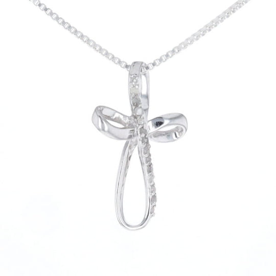 Open Loop Cross Necklace