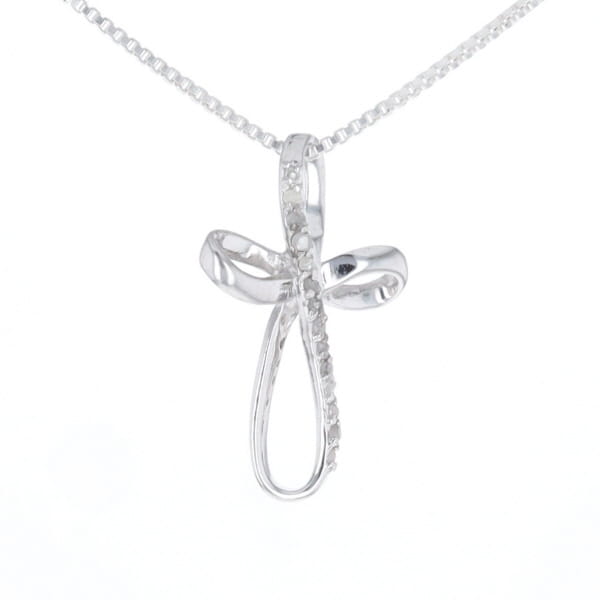 Open Loop Cross Necklace