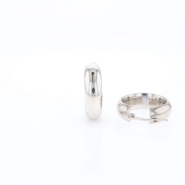 Hollow Round Tube Hoop Earrings