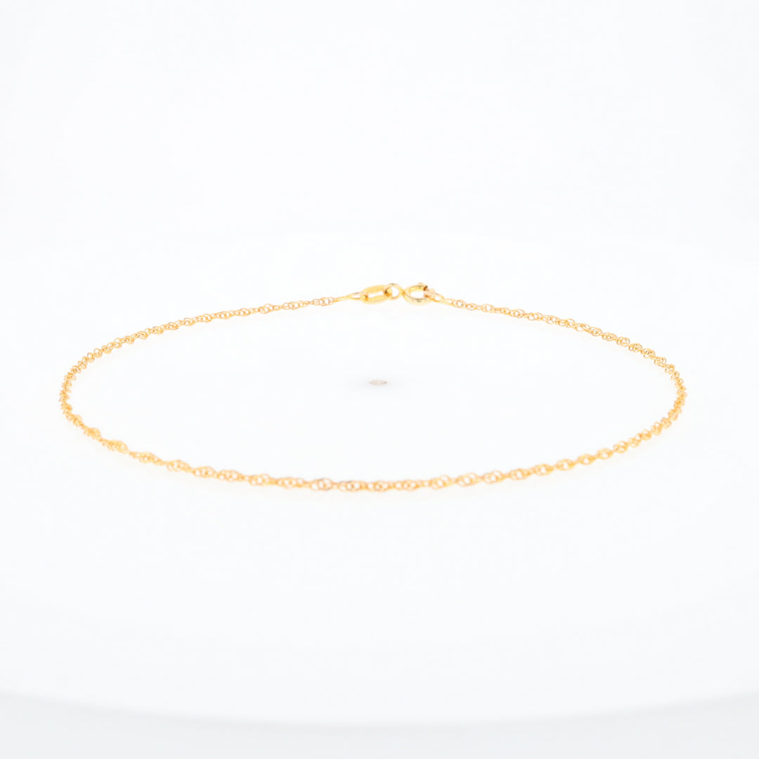 Gold Singapore Anklet