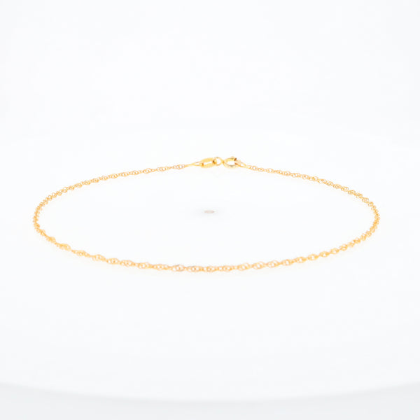 Gold Singapore Anklet