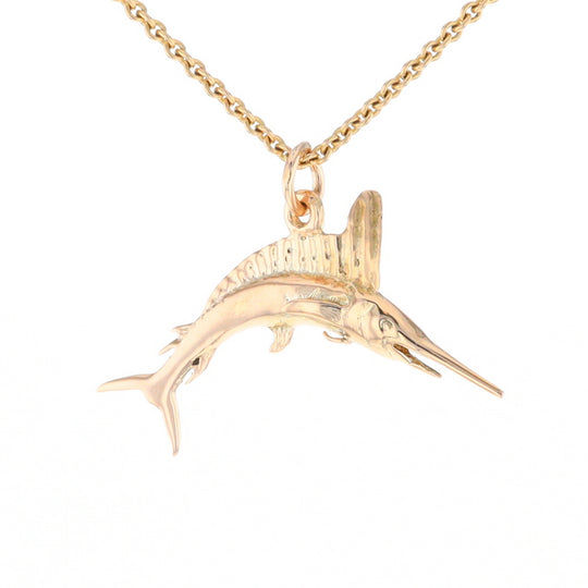 Gold Sailfish Pendant