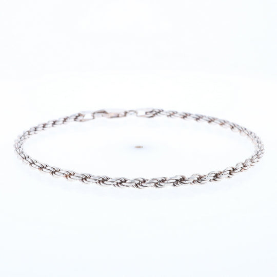 Silver Rope Bracelet