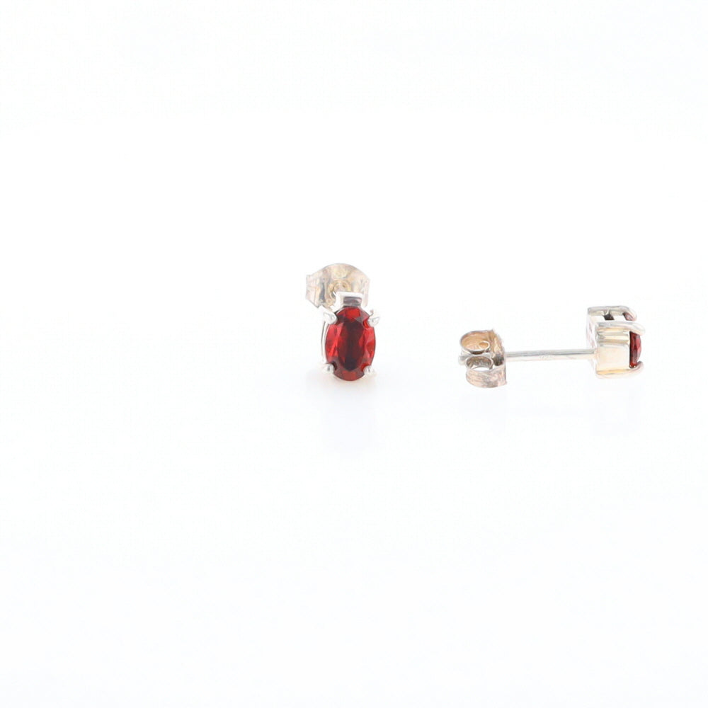 Garnet Stud Earrings