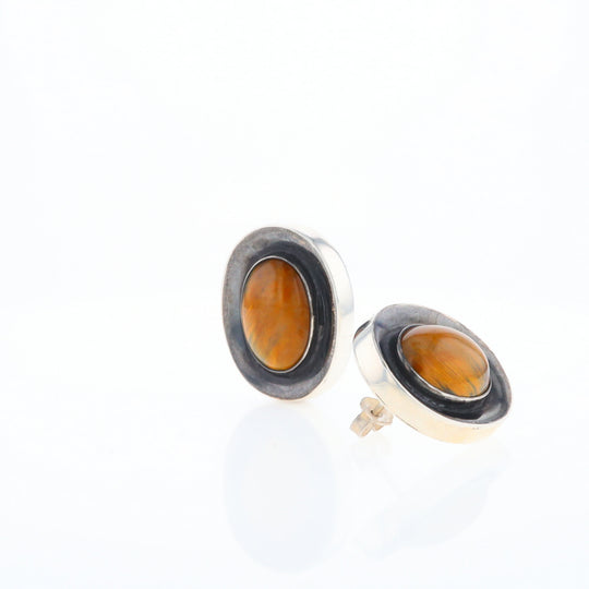 Native Brown Tigers Eye Earrings