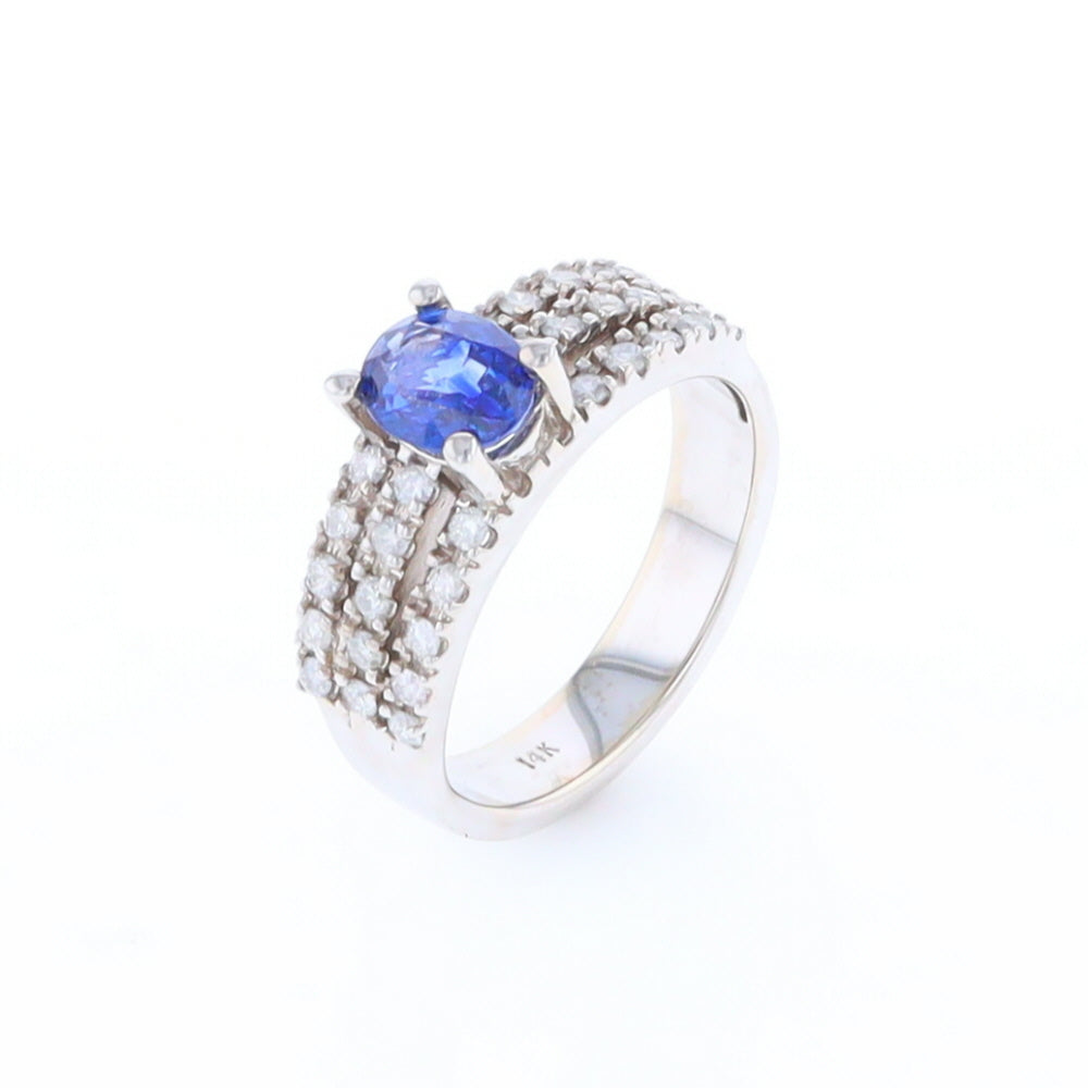 Sapphire Triple Band Ring