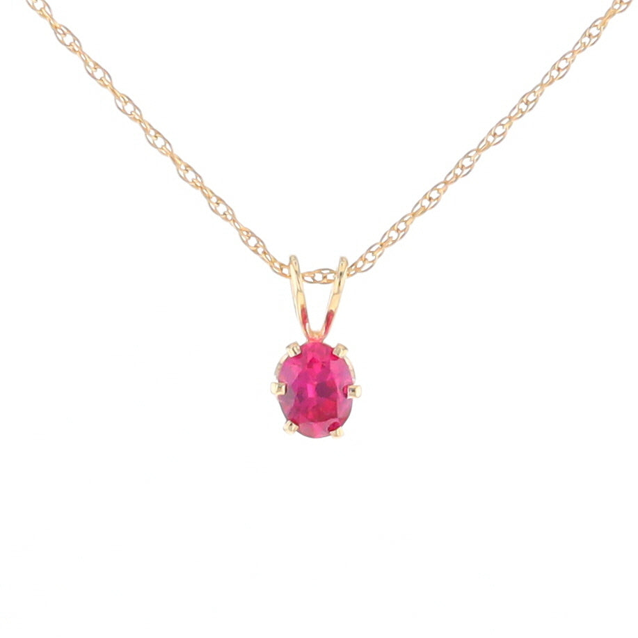 Spinel Solitaire Pendant