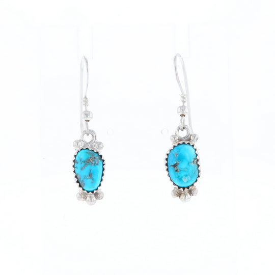 Native Dangle Turquoise Bead Earrings