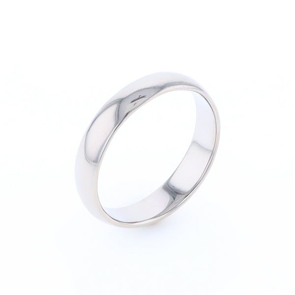 White Gold Standard Fit Wedding Band