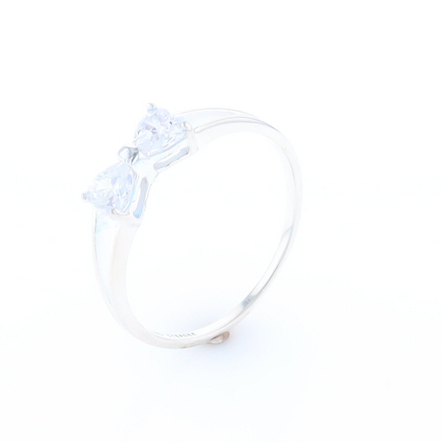 Cubic Zirconia Bow Tie Ring