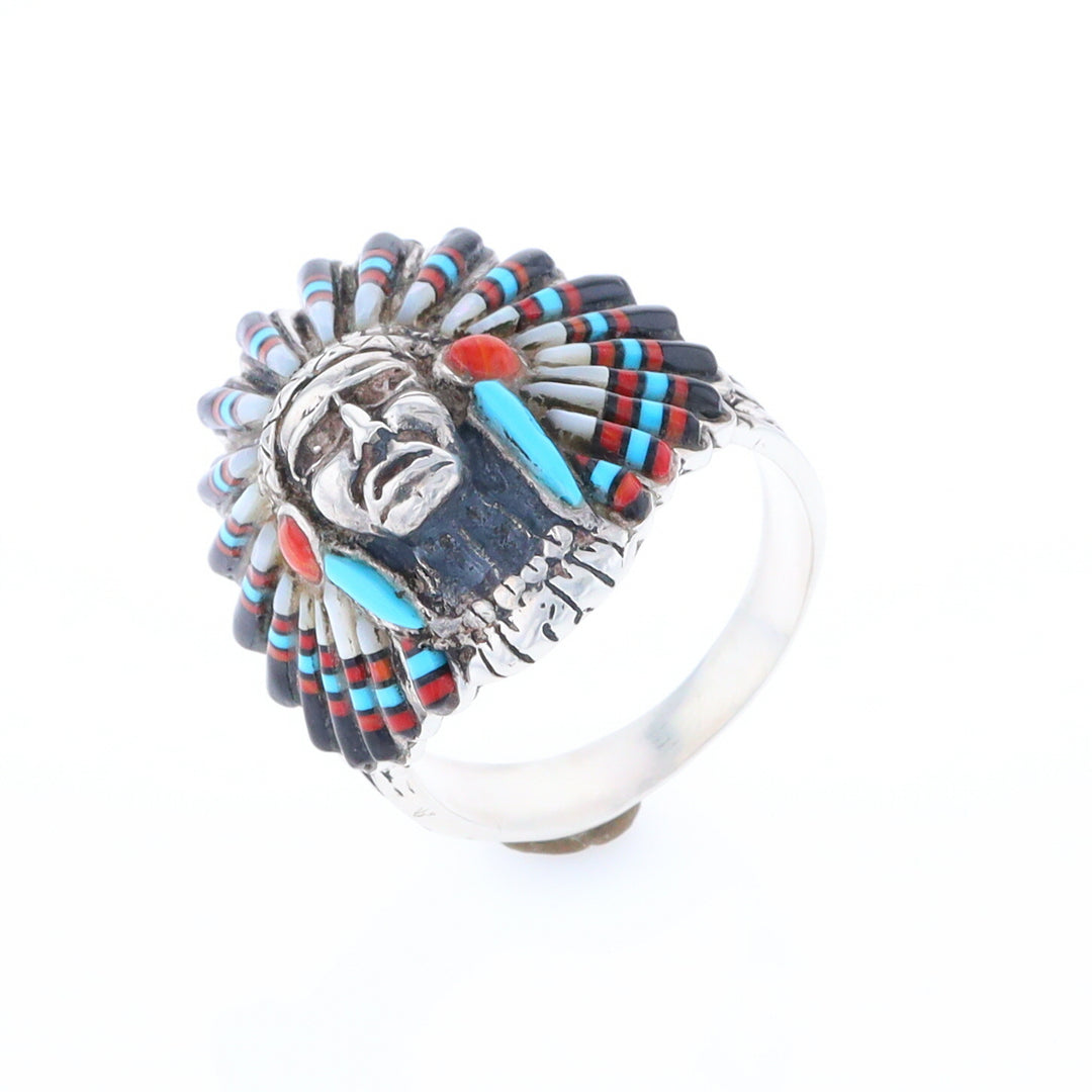 Native American Head Dress Ring