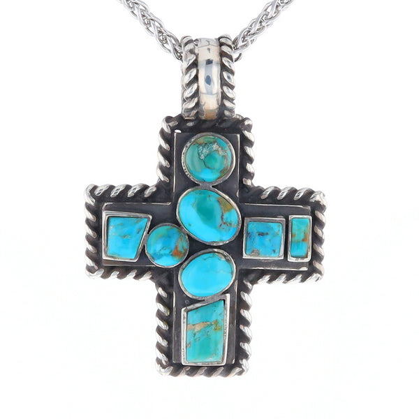 Turquoise Cross Pendant